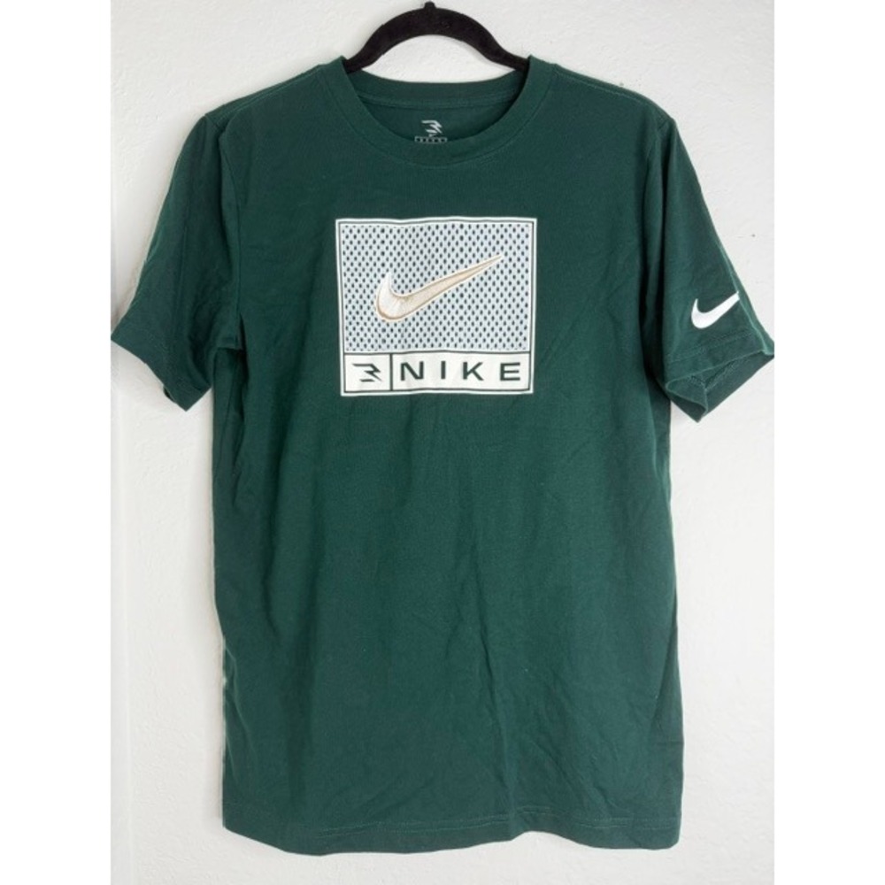Nike 3 Brand Russell Wilson Green Graphic T-Shirt Mens XL 13-15 Yrs